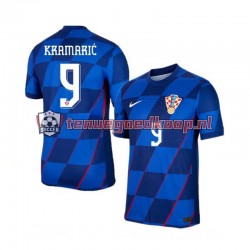 Uit Tenue van Kroatië Andrej Kramaric 9 Heren EK 2024 Korte Mouw