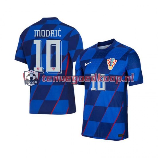 Uit Tenue van Kroatië Luca Modric 10 Heren EK 2024 Korte Mouw