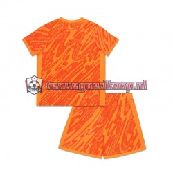 Thuis Tenue van Engeland Keepersshirt Kind 2-13 jaar EK 2024 Korte Mouw Oranje