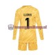 Thuis Tenue van Frankrijk Keepersshirt Hugo Lloris 1 Kind 2-13 jaar EK 2024 Lange Mouw Geel