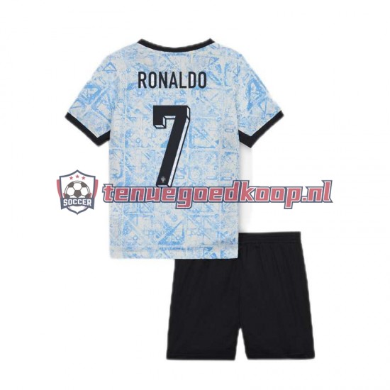 Uit Tenue van Portugal Cristiano Ronaldo 7 Kind 2-13 jaar EK 2024 Korte Mouw