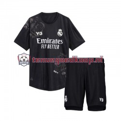 4de Tenue van Real Madrid Keepersshirt Y3 Kind 2-13 jaar 2023-24 Korte Mouw Zwart