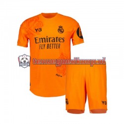 3de Tenue van Real Madrid Keepersshirt Y3 Kind 2-13 jaar 2023-24 Korte Mouw Oranje