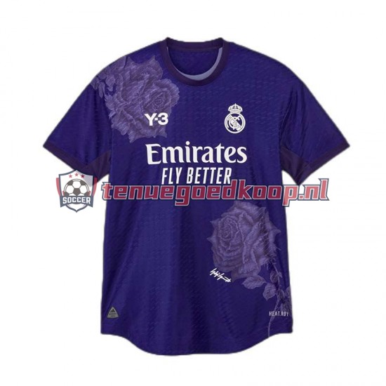 4de Tenue van Real Madrid Jude Bellingham 5 Y-3 Heren 2023-24 Korte Mouw Paars