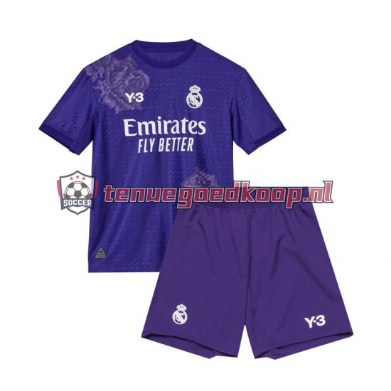 4de Tenue van Real Madrid Kind 2-13 jaar 2023-24 Korte Mouw Paars