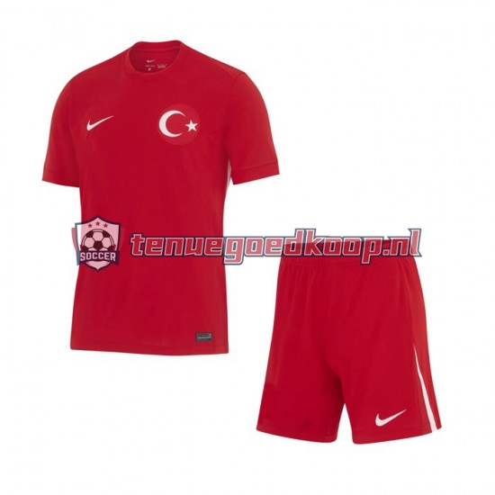 Uit Tenue van Turkije Kind 2-13 jaar EK 2024 Korte Mouw