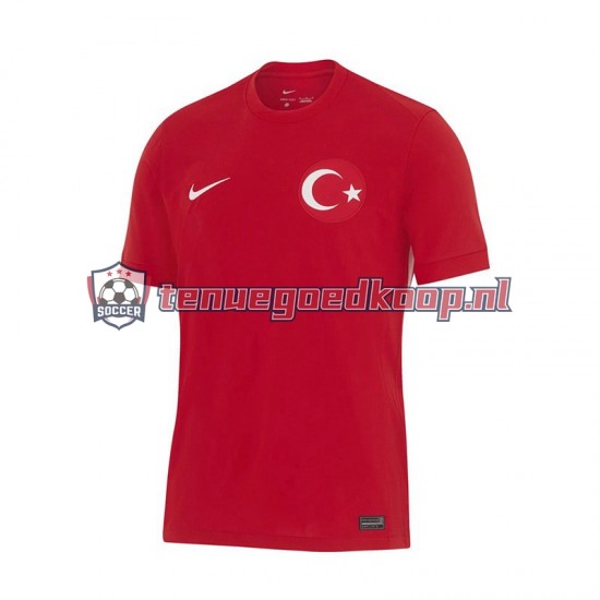 Uit Tenue van Turkije Heren EK 2024 Korte Mouw Rood