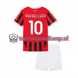 Thuis Tenue van AC Milan Rafael Leao 10 Kind 2-13 jaar 2024-25 Korte Mouw