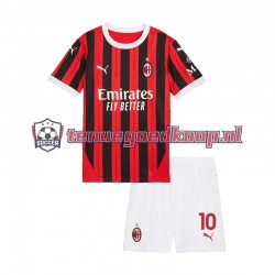 Thuis Tenue van AC Milan Rafael Leao 10 Kind 2-13 jaar 2024-25 Korte Mouw