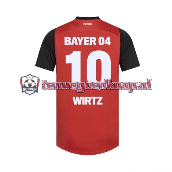 Thuis Tenue van Bayer 04 Leverkusen Florian Wirtz 10 Heren 2024-25 Korte Mouw