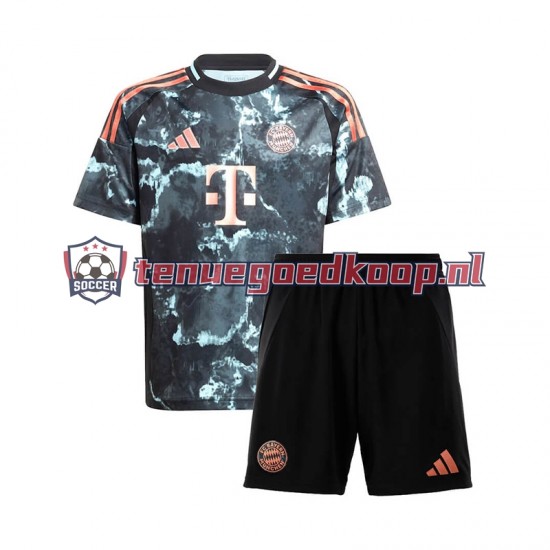 Uit Tenue van FC Bayern München Kind 2-13 jaar 2024-25 Korte Mouw