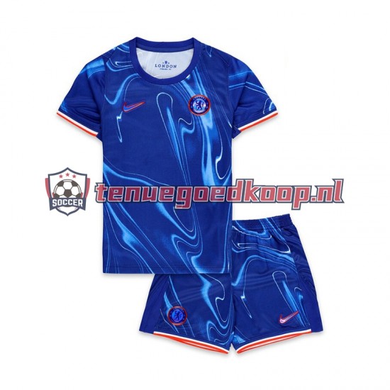 Thuis Tenue van Chelsea Kind 2-13 jaar 2024-25 Korte Mouw