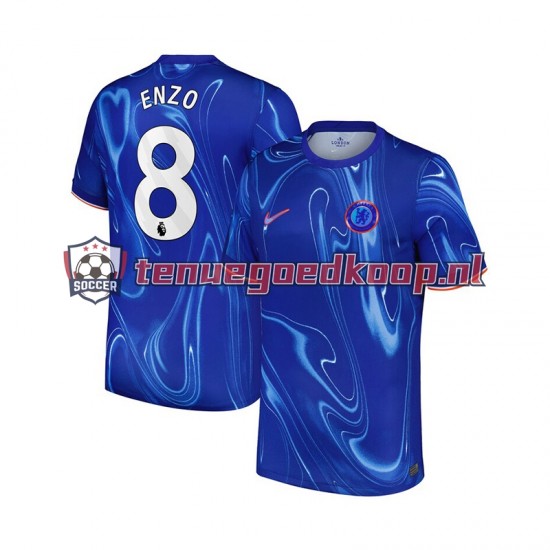 Thuis Tenue van Chelsea Enzo 8 Heren 2024-25 Korte Mouw