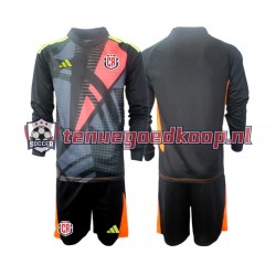 3de Tenue van Costa Rica Keepersshirt Kind 2-13 jaar 2024 Lange Mouw Zwart