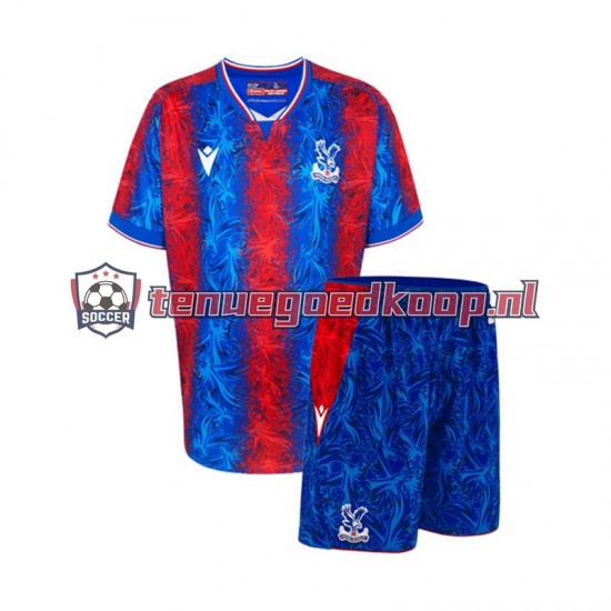 Thuis Tenue van Crystal Palace Kind 2-13 jaar 2024-25 Korte Mouw