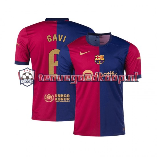 Thuis Tenue van FC Barcelona GAVI 6 Heren 2024-25 Korte Mouw