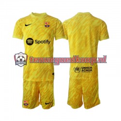 Uit Tenue van FC Barcelona Keepersshirt Kind 2-13 jaar 2024-25 Korte Mouw