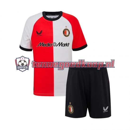 Thuis Tenue van Feyenoord Rotterdam Kind 2-13 jaar 2024-25 Korte Mouw