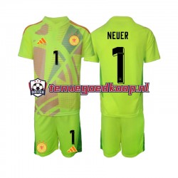 Uit Tenue van Duitsland Keepersshirt Manuel Neuer 1 Kind 2-13 jaar EK 2024 Korte Mouw