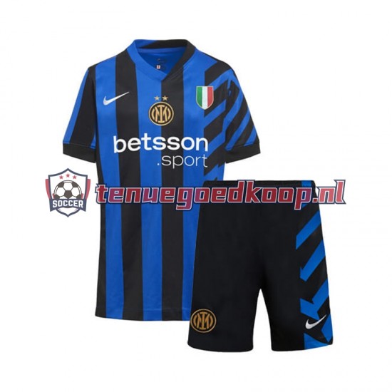 Thuis Tenue van Inter Milan Kind 2-13 jaar 2024-25 Korte Mouw