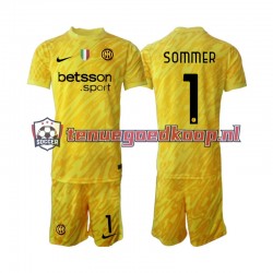 Uit Tenue van Inter Milan Keepersshirt Yann Sommer 1 Kind 2-13 jaar 2024-25 Korte Mouw