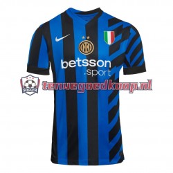 Thuis Tenue van Inter Milan Heren 2024-25 Korte Mouw