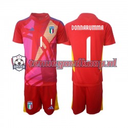 3de Tenue van Italië Keepersshirt Donnarumma 1 Kind 2-13 jaar EK 2024 Korte Mouw