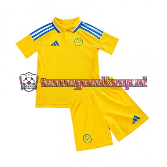 Uit Tenue van Leeds United Kind 2-13 jaar 2024-25 Korte Mouw