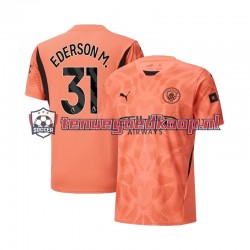 Uit Tenue van Manchester City Keepersshirt Ederson Moraes 31 Heren 2024-25 Korte Mouw