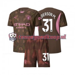 Thuis Tenue van Manchester City Keepersshirt Ederson Moraes 31 Kind 2-13 jaar 2024-25 Korte Mouw