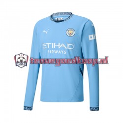 Thuis Tenue van Manchester City Heren 2024-25 Lange Mouw