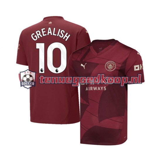 3de Tenue van Manchester City Jack Grealish 10 Heren 2024-25 Korte Mouw