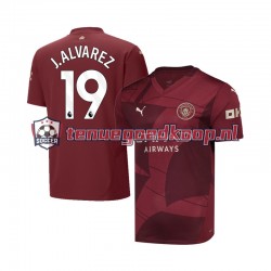 3de Tenue van Manchester City Julian Alvarez 19 Heren 2024-25 Korte Mouw