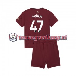 3de Tenue van Manchester City Phil Foden 47 Kind 2-13 jaar 2024-25 Korte Mouw