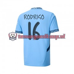 Thuis Tenue van Manchester City UCL Font RODRIGO 16 Heren 2024-25 Korte Mouw