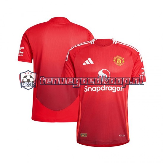 Thuis Tenue van Manchester United Heren 2024-25 Korte Mouw Rood