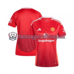 Thuis Tenue van Manchester United Dames 2024-25 Korte Mouw Rood