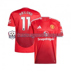 Thuis Tenue van Manchester United Rasmus Hojlund 11 Heren 2024-25 Korte Mouw Rood