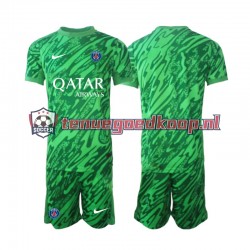 Uit Tenue van Paris Saint-Germain Keepersshirt Kind 2-13 jaar 2024-25 Korte Mouw