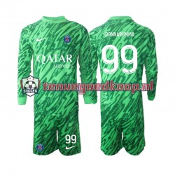 Uit Tenue van Paris Saint-Germain Keepersshirt Gianluigi Donnarumma 99 Kind 2-13 jaar 2024-25 Lange Mouw