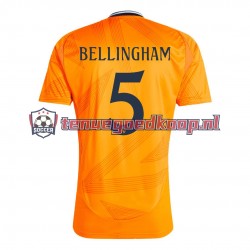 Uit Tenue van Real Madrid BELLINGHAM 5 Heren 2024-25 Korte Mouw