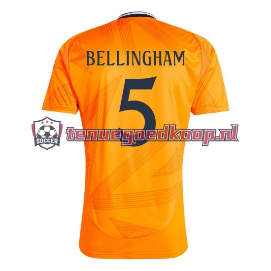 Uit Tenue van Real Madrid BELLINGHAM 5 Heren 2024-25 Korte Mouw