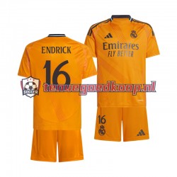 Uit Tenue van Real Madrid ENDRICK 16 Kind 2-13 jaar 2024-25 Korte Mouw