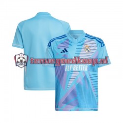 Thuis Tenue van Real Madrid Keepersshirt Heren 2024-25 Korte Mouw Blauw