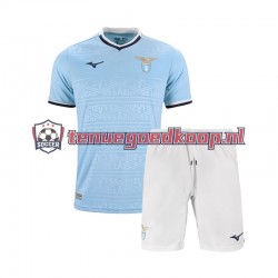 Thuis Tenue van SS Lazio Kind 2-13 jaar 2024-25 Korte Mouw