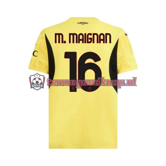 Uit Tenue van AC Milan Keepersshirt Mike Maignan 16 Heren 2024-25 Korte Mouw