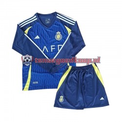 Uit Tenue van Al-Nassr Kind 2-13 jaar 2024-25 Lange Mouw