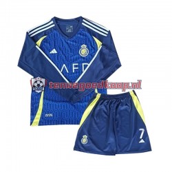 Uit Tenue van Al-Nassr Cristiano Ronaldo 7 Kind 2-13 jaar 2024-25 Lange Mouw