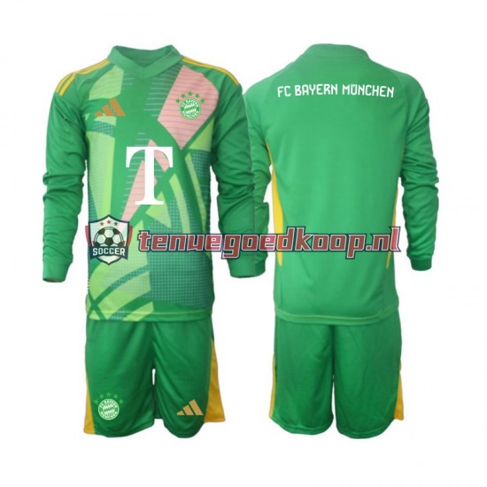 4de Tenue van FC Bayern München Keepersshirt Kind 2-13 jaar 2024-25 Lange Mouw