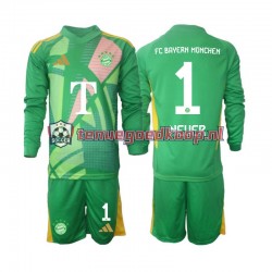 4de Tenue van FC Bayern München Keepersshirt Manuel Neuer 1 Kind 2-13 jaar 2024-25 Lange Mouw